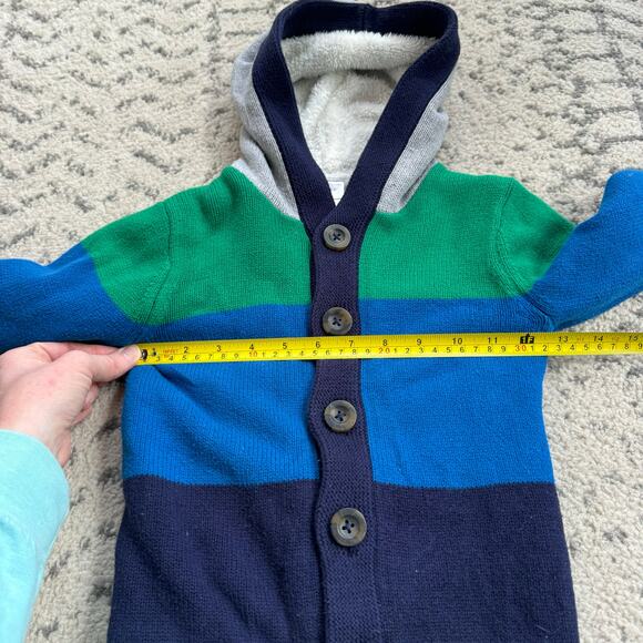 Hanna Andersson Bright Basics Sherpa Sweater Cardigan 3T - Picture 8 of 8